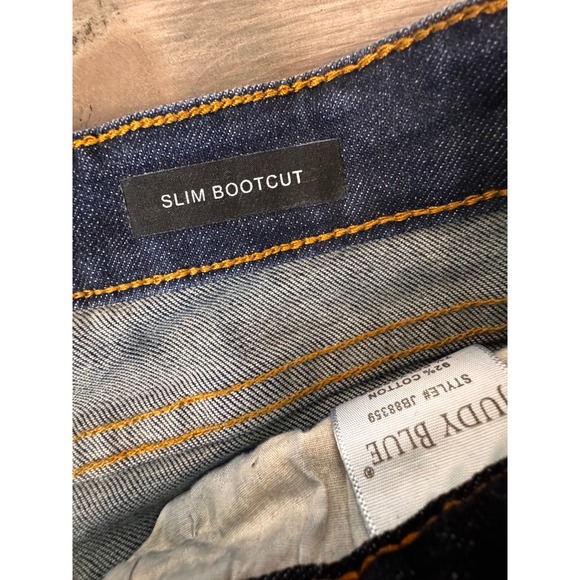 Judy Blue Long Tall Hi Rise Slim Bootcut Jeans Dark Wash Denim Size 29 x 31 - Picture 4 of 10
